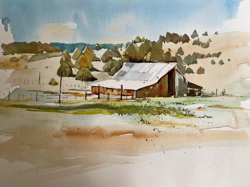 Old Barn Series — Watercolor on paper