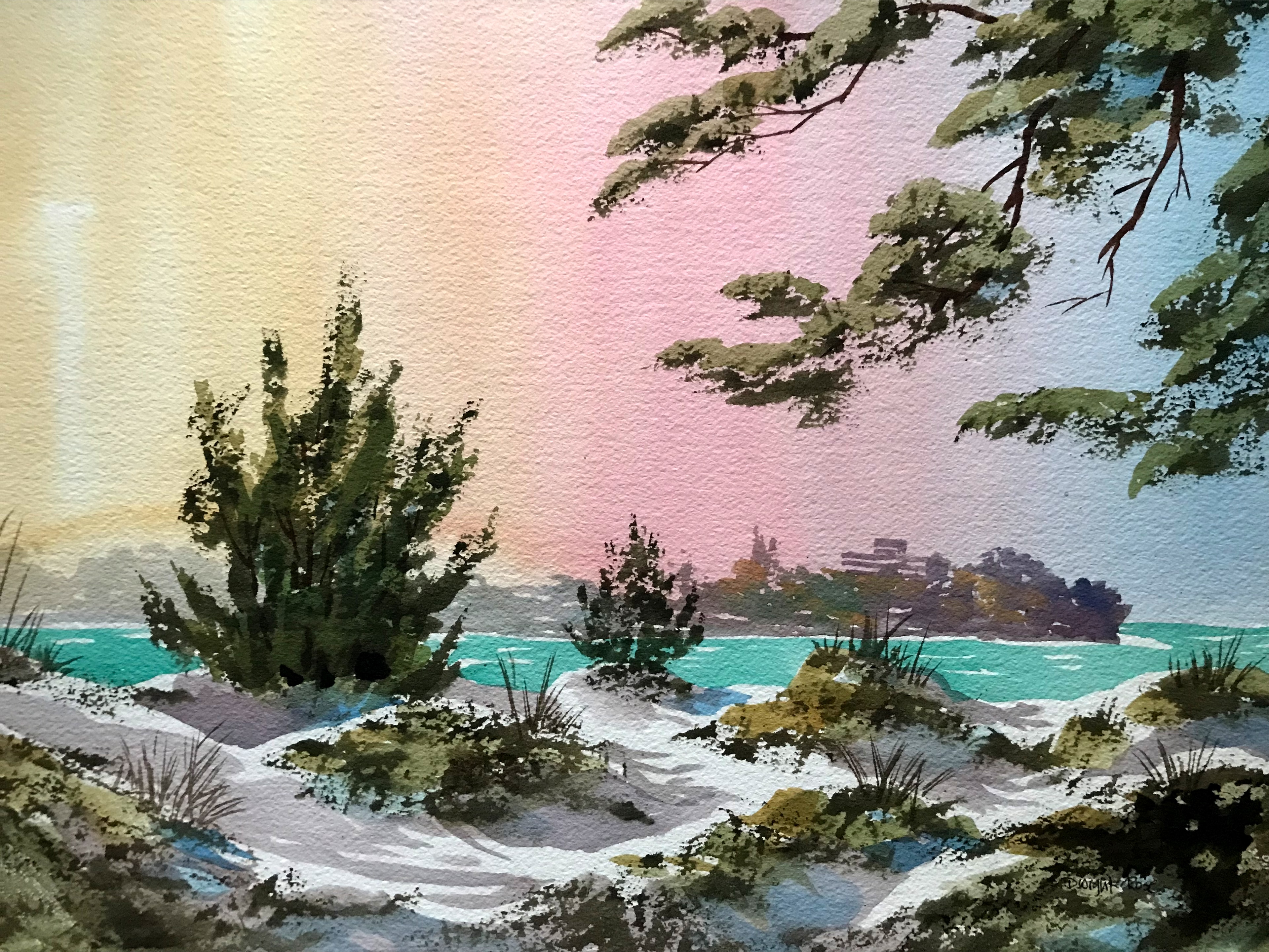 Coquina Beach — Watercolor on paper