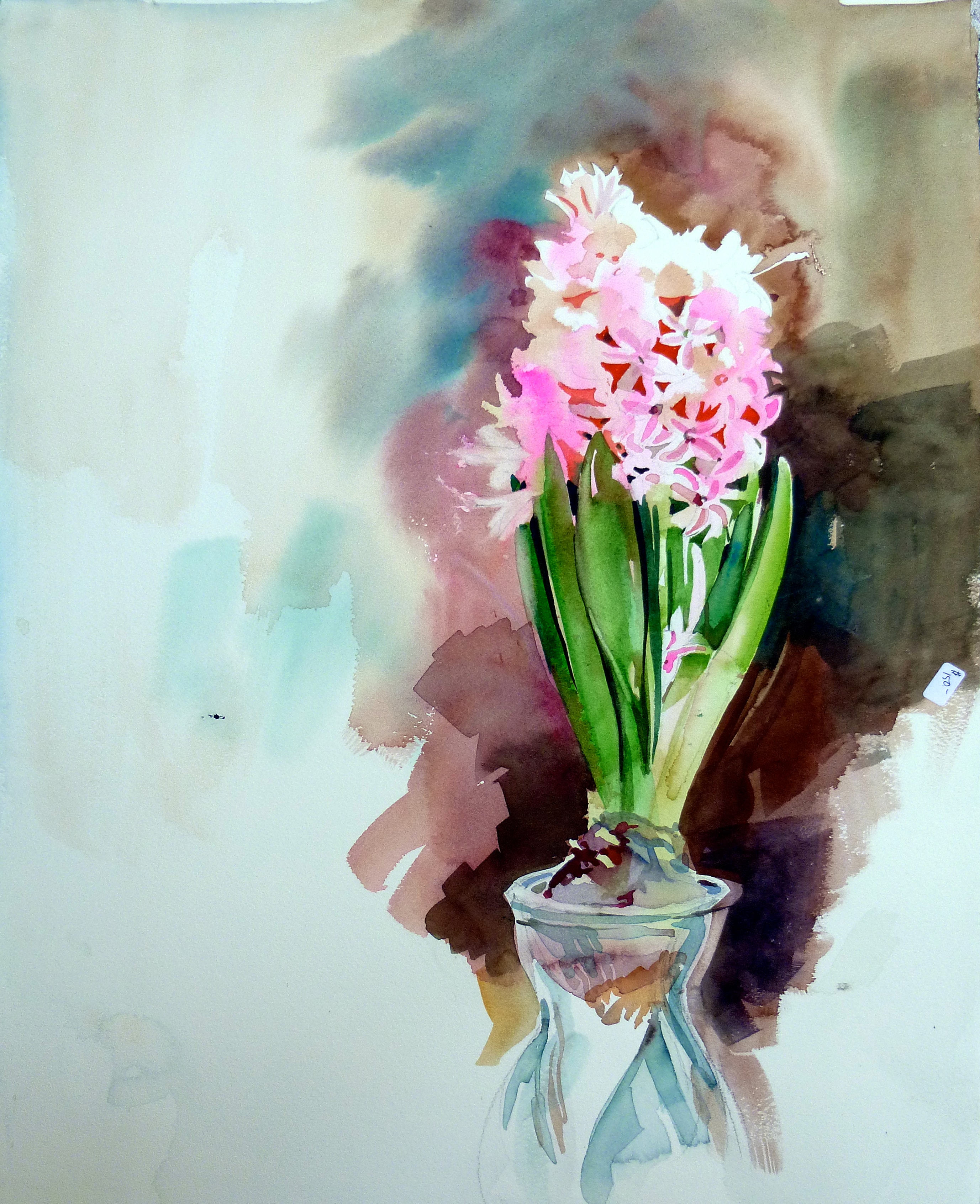 Floral Still Life — Watercolor on paper