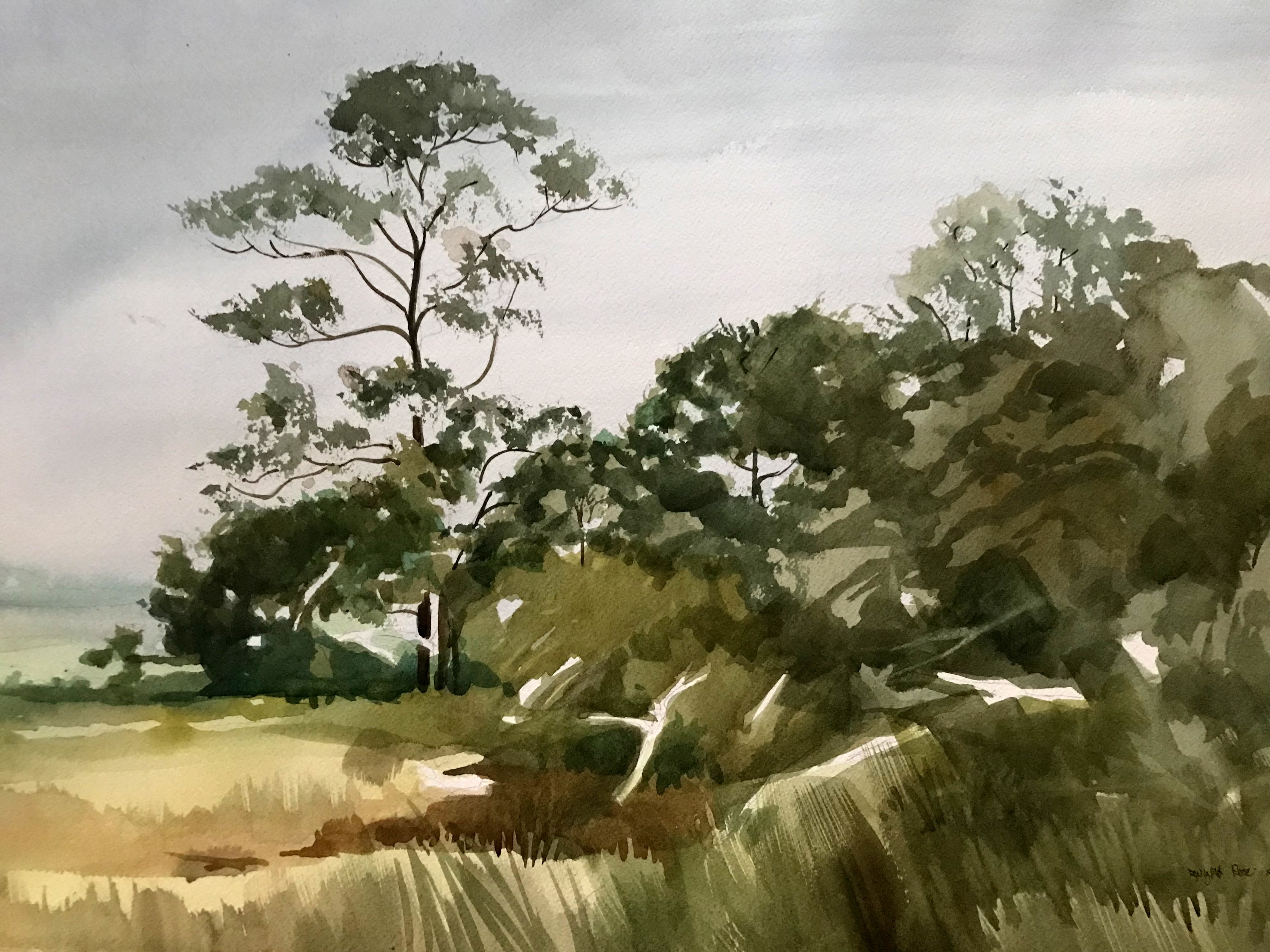 Low Country — Watercolor on paper