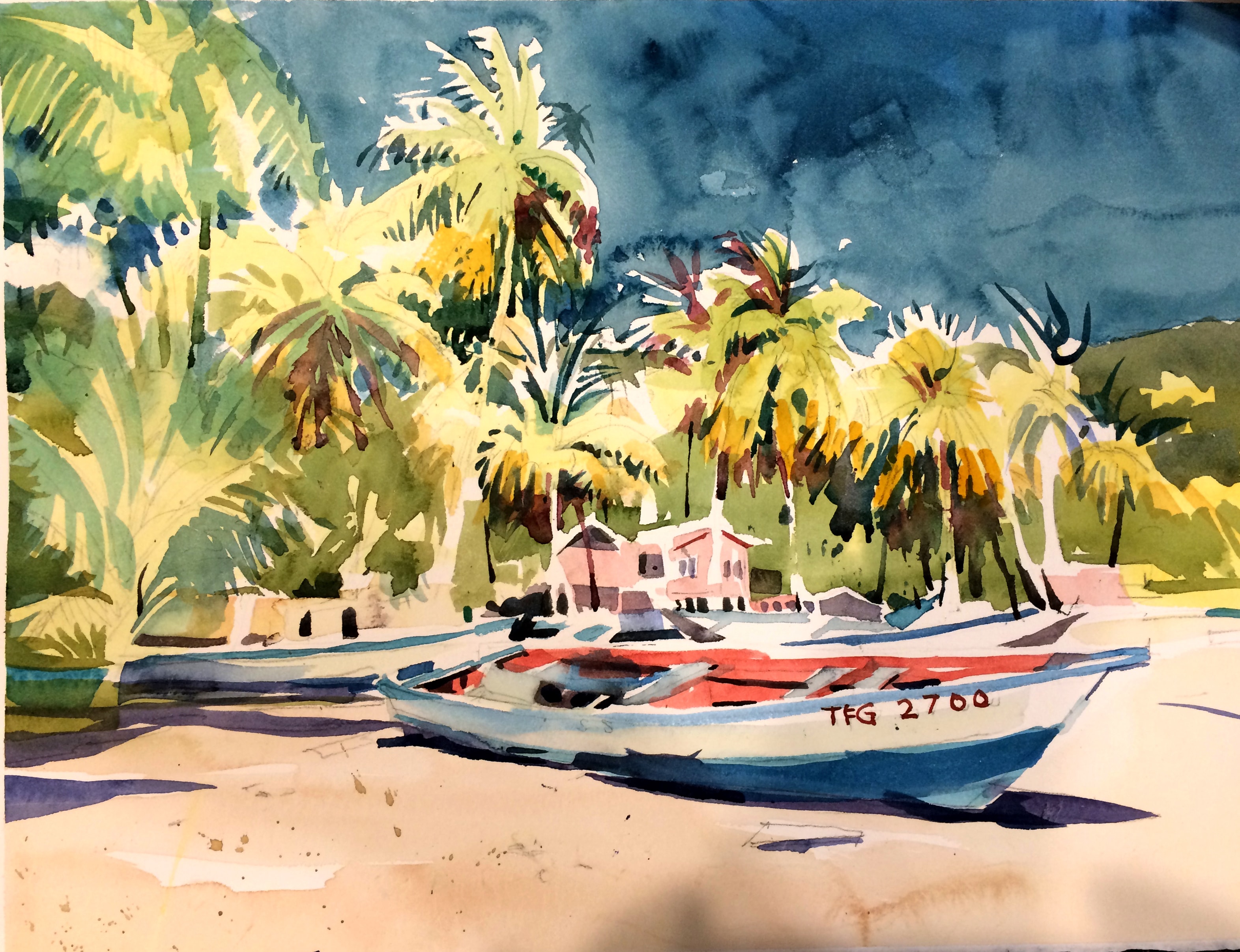 Ocho Rios — Watercolor on paper