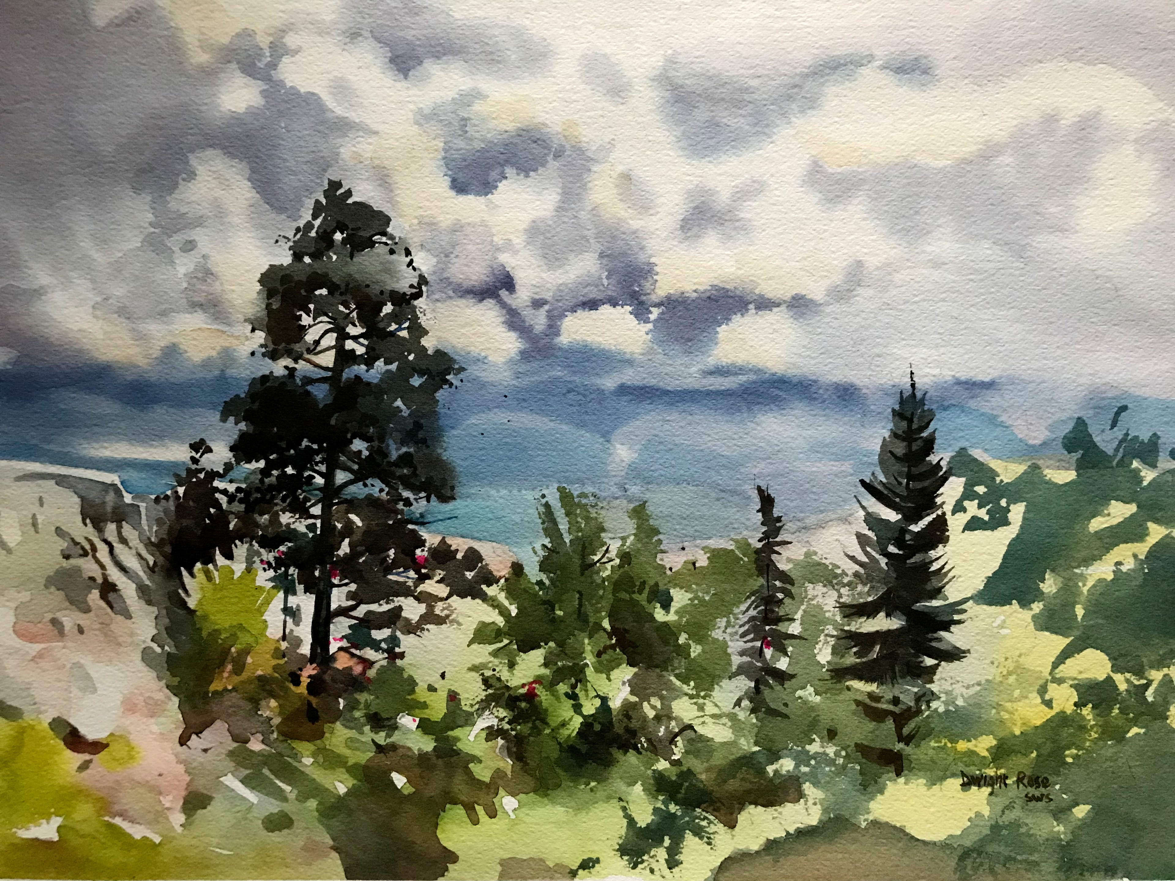 Out West — Watercolor on paper