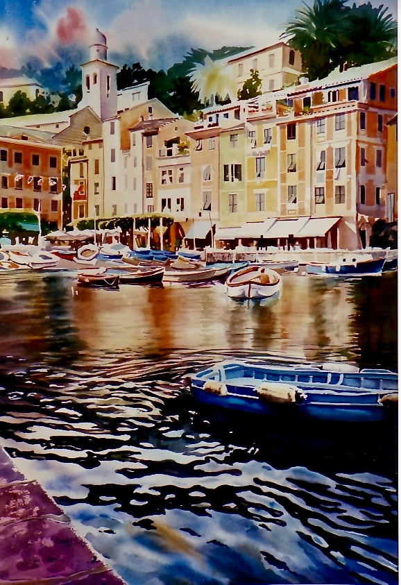 Portofino II — Watercolor on paper