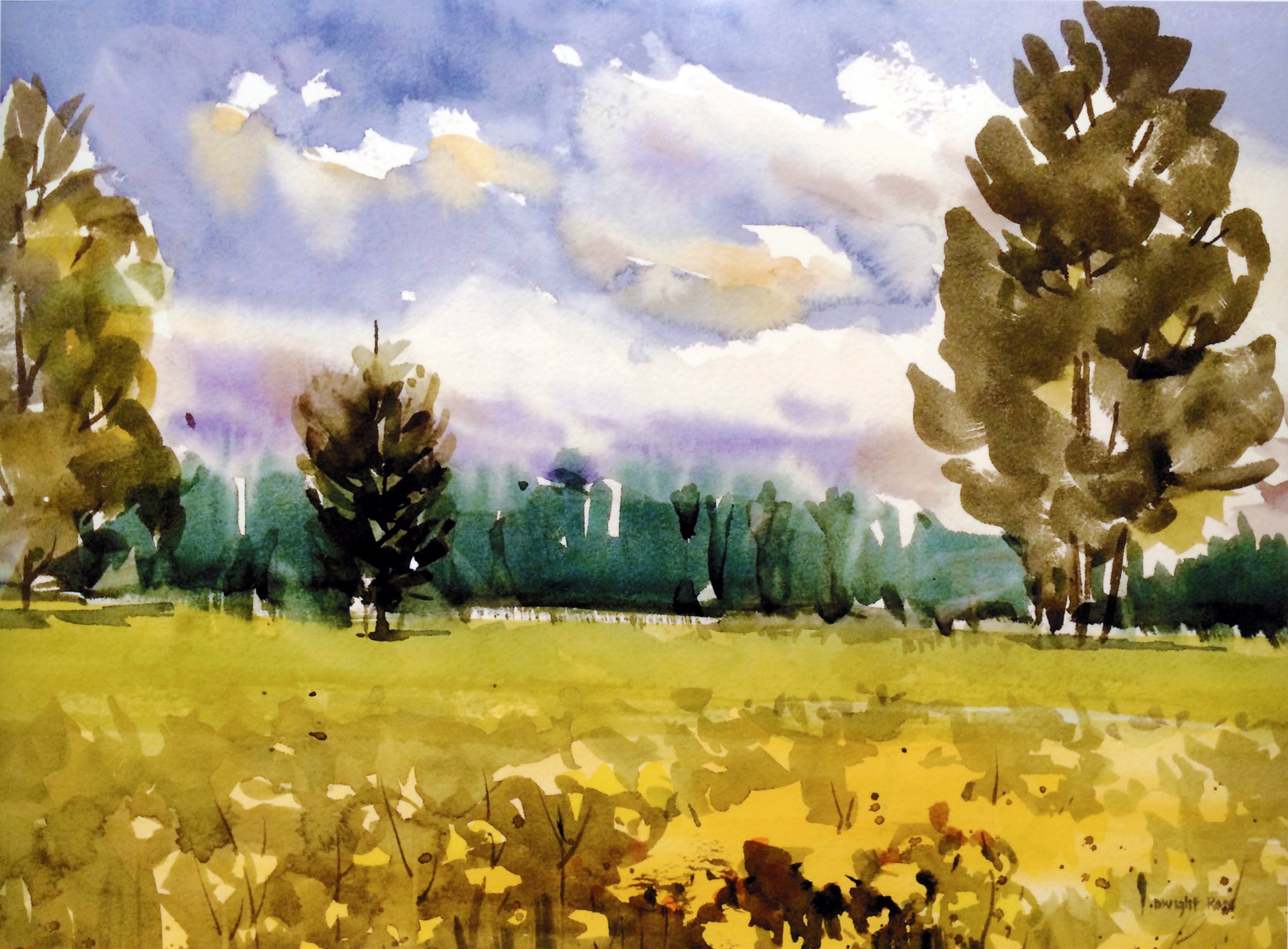 Spring Fling — Watercolor on paper