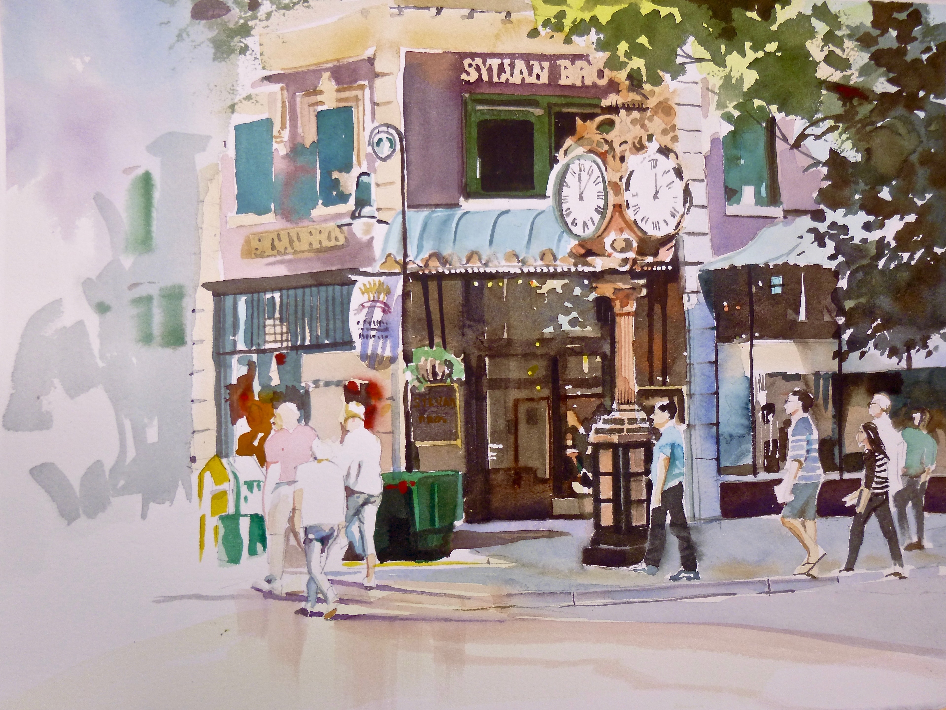 Sylvan Bros — Watercolor on paper